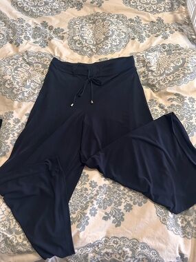 Jones New York Midnight Blue Pull-On Wide Leg Pants